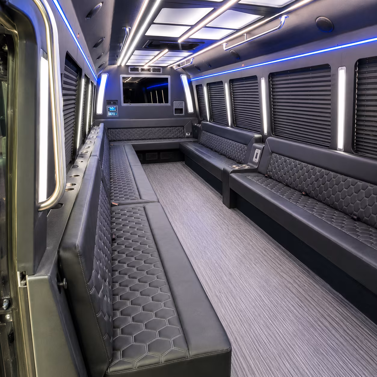 sarasota 40 passenger party bus interior